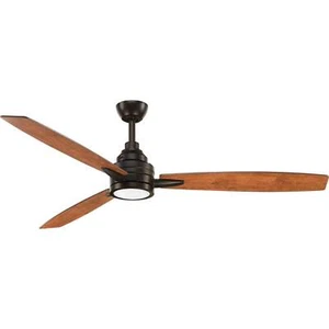 Progress Lighting Gaze 60 Gaze 60" 3 Blade Indoor Ceiling Fan - - Bronze - Picture 1 of 11