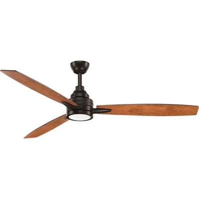 Ventilador de techo interior Progress Lighting Gaze 60 Gaze 60" 3 aspas - - Bronce Foto 1 de 4