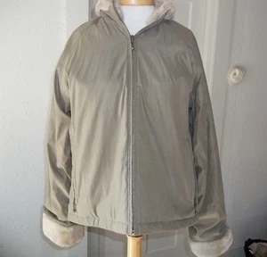 Woolrich Women's Medium M Jacket Sueded Exterior Faux Fur Collar & Cuffs Nice! - Picture 1 of 11