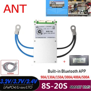 ANT SMART BMS 8S-20S 90A-500A LiFePO4 Li-ion Battery Protection Board BT+LCD - Picture 1 of 30