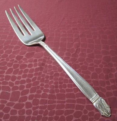 Tenedor para servir carne fría Danish Princess 1938 plateado sin monogramas GU Foto 1 de 3