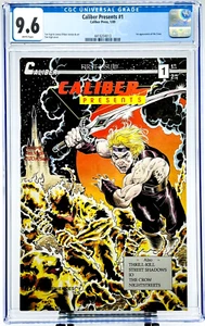 CALIBER PRESENTS #1 CGC 9.6 WP NM+ 1ST CROW APPEARANCE JAMES O'BARR CALIBER 1989 - Picture 1 of 7