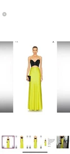 ILA Mer Maxi Dress Black And Yellow 34 New Womens Long Gown - Picture 1 of 15