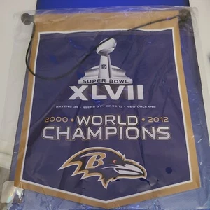 Baltimore Ravens October 23rd Giveaway Banner Super Bowl XLVII SGA Flag - Picture 1 of 3