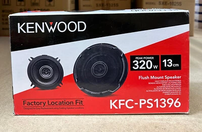 KENWOOD KFC-PS1396 640W TOTAL 2WAY 5.25 INCH 13cm CAR DOOR COAXIAL SPEAKERS PAIR - Image 1 of 3