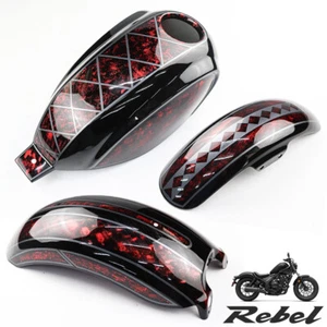 COVER FUEL OIL TANK / FRONT FENDER / REAR FENDER HONDA REBEL CMX 300&500 2017+ - Picture 1 of 11