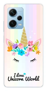 Coque en silicone imprimée compatible Xiaomi Redmi Note 12 Pro Plus Unicorn Worl - Picture 1 of 3
