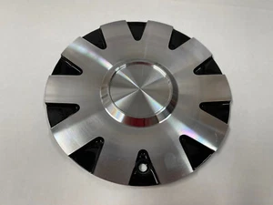 STARR EFFEN WHEEL RIM BLACK MACHINED ALUMINUM CENTER CAP NO LOGO C-948-2 - Picture 1 of 4