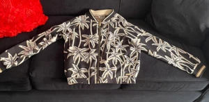 Scotch & Soda Bomber Jacket REVERSIBLE Women Medium/Large Printed EXCELLENT - Picture 1 of 14