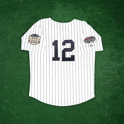 Ivan Rodriguez 2008 New York Yankees Men's Home White Jersey w/ All Star Patch Cover
