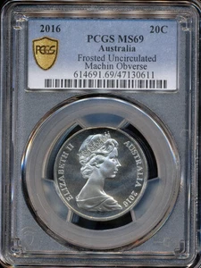 Australia 2016 Twenty Cents 20c (Queen Elizabeth II 90th Birthday) - PCGS MS69 - Picture 1 of 3