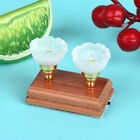 1:12 Dollhouse Mini LED Lamp Double-head Flower Ceiling Light WallLamp Decor Toy