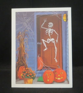 Skeleton-Pumpkins New Halloween Card #3127 - Picture 1 of 6