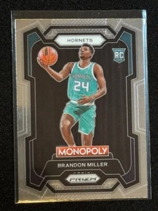 Brandon Miller (RC) 2023-24 Panini Prizm Monopoly Rookie - #15 HORNETS - Picture 1 of 2