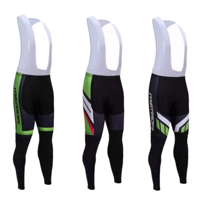 2024 Merida Cycling Long Bib Tights Padded Bicycle Road Bike Bib Pants Knickers - Image 1 of 4
