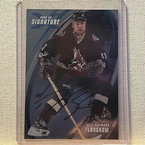 Daymond Langkow 2002-03 BAP Signature Series Autogrammkarte #96 - Bild 1 von 2