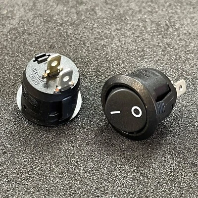 R13-112A, SCI, Round Rocker Switch, 10A 250Vac, SPST - Image 1 of 2