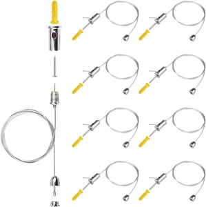 Suspension Cables Kit , 8 Pieces Ceiling Light Pendant Braided Flex La - Picture 1 of 12