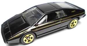 2017 HOT WHEELS LOTUS ESPRIT S1 BLACK 1:64 DIECAST 2 3/4" CAR WITH GOLD - Picture 1 of 6