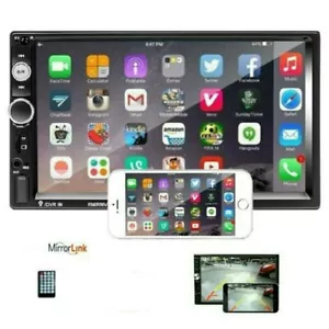 7" Double 2 DIN Car Radio Stereo Bluetooth FM TF USB AUX IOS/Android MP5 Player - Bild 1 von 12