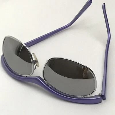 Gafas de sol Optical Affairs de colección G8337619/4 púrpura y plateado con revestimiento de espejo ovalado Foto 1 de 4