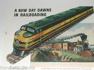 1943 General Motors Diesel advertisement, WESTERN PACIFIC RR EMD FT 901  - Bild 1 von 3