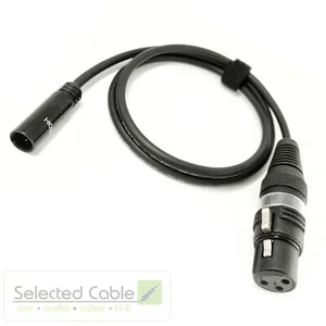 Mini-XLR Tiny (m) auf XLR (w) 75cm Mikrofon Ton Adapter Kabel Blackmagic Kamera - Bild 1 von 5