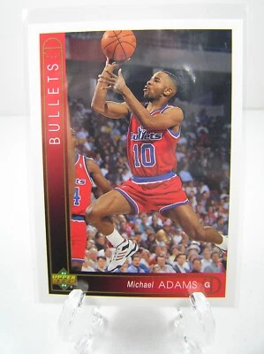 Upper Deck 1993-94 NBA Basketball Card #29 Michael Adams Washington Bullets - Image 1 of 2