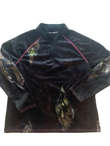 Mossy Oak Sweatshirt Camp Camouflage XL Girls 16 18 Hunting Fishing Women M - Picture 1 of 6