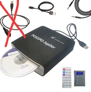 POSSPO Jupiter CD DVD Player for Car w/ USB Port AUX Port Portable External READ - Picture 1 of 7