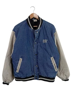 CAT Chaqueta bomber Mujeres Chaqueta Talla EU 44 azul-blanco puro look casual - Imagen 1 de 5