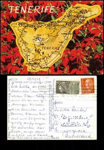 Mapa postal .Tenerife Canary Island TENERIFE 1974 - Imagen 1 de 3
