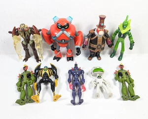 Lote de 10 figuras de acción alienígenas Ben 10 Cartoon Network Swampfire Lodestar + - Imagen 1 de 5