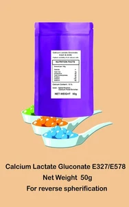 50g  Calcium Lactate Gluconate E327/E578  - Ideal for reverse spherification - Picture 1 of 3
