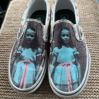 Vans x Terror The Shining Classic Slip-On Womens Size 5.5/Mens 4 Grady Twins - Image 1 of 4