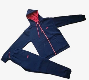 Nike Herren Full Sweatsuit Fleece Zip Up Hoodie Jogginghose Sweatpants Navy 3XL..  - Bild 1 von 5
