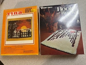 Latch Hook Kits Lot of 2 T132 SUNSET & 4301 WINTER WHITE. BOTH NEW SEALED. - Picture 1 of 6