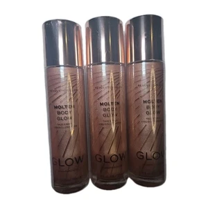 3 Pack Revolution Molten Body Glow Rose Gold Face & Body Liquid Illuminator - Picture 1 of 3