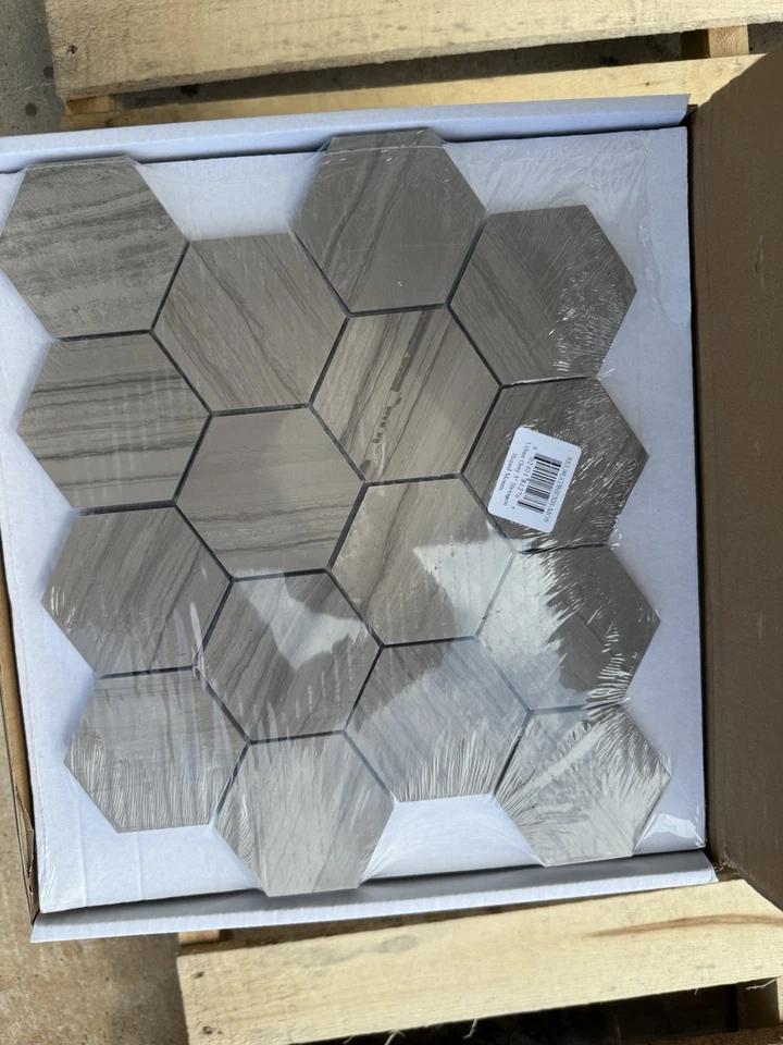3” Hexagon Mosaic Tile - Image 1 of 1