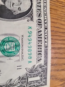949898. Número de serie del repetidor de lujo $1 FRN.   Juego doble doble. - Imagen 1 de 3