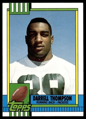 1990 Topps Traded Darrell Thompson Green Bay Packers #36T - Image 1 of 2
