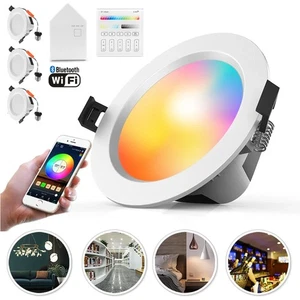 5W 9W WIFI Bluetooth LED RGB+WW+CW Einbauleuchte Strahler Decken spot Lampe DHL - Bild 1 von 22