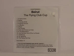 BEIRUT THE FLYING CLUB CUP (490) 13 Track Promo CD Album also White Sleeve 4AD - Picture 1 of 7