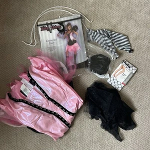 Rubie's Pink Black SZ 7-9 Young Adult Rouched Graveyard Fairy FairyLicious - Picture 1 of 4