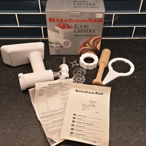 KitchenAid Stand Mixer Food Grinder Attachment White Model FGA Complete - Picture 1 of 8