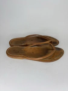 k jacques sandali infradito donna taglia 40 US 9 scarpe basse pelle marrone suole - Foto 1 di 14