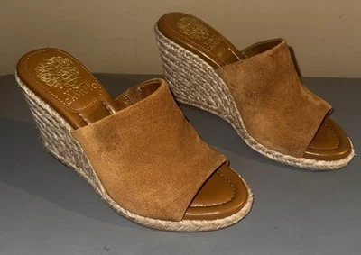 Vince Camuto Women's Fayla Wedge Sandals, Size 6.5 Color Golden Walnut - Image 1 of 4