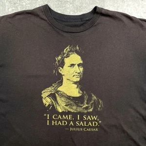 Julius CAESAR Great Man Print T-shirt Men's XL Equivalent Used CAVE-0 - Picture 1 of 6