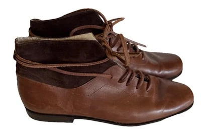 Audley London Leather/Suede Brown Lace Up Granny Boots womens 38 (7.5-8) Foto 1 de 4