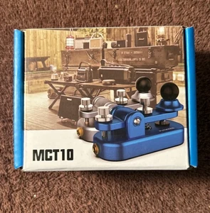 Mini Morse Funkschlüssel CW AMATEURFUNK Senden Telegramm Doppelpaddel Morsecode Schlüssel mit Alaun - Bild 1 von 7